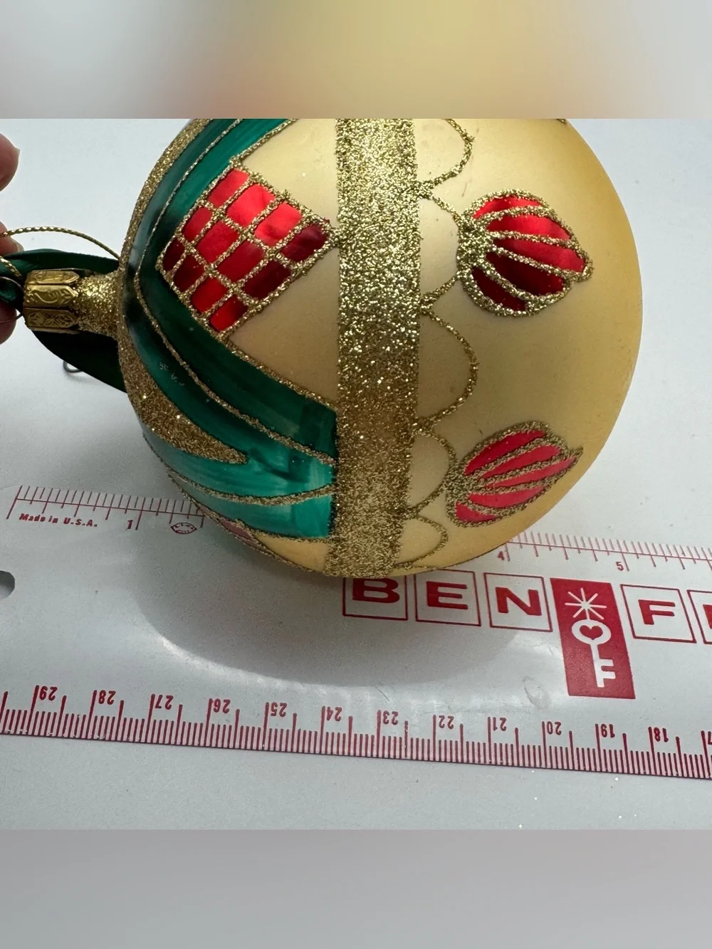 Waterford Holiday Heirlooms Handcrafted Glass Ornament Vintage